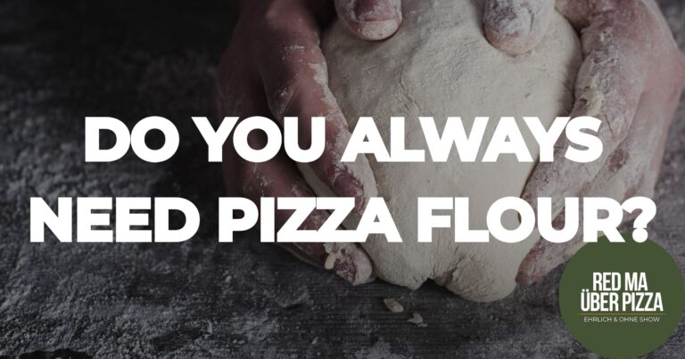 Dough in hands with Flour